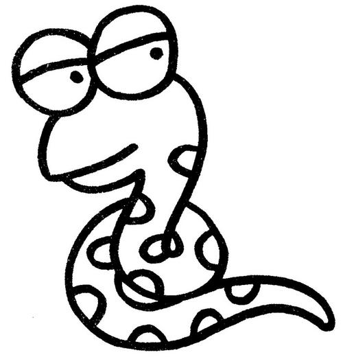 蛇的简笔画图片蛇怎么画简笔画图片蛇睡觉简笔画|蛇的卡通简笔画图片