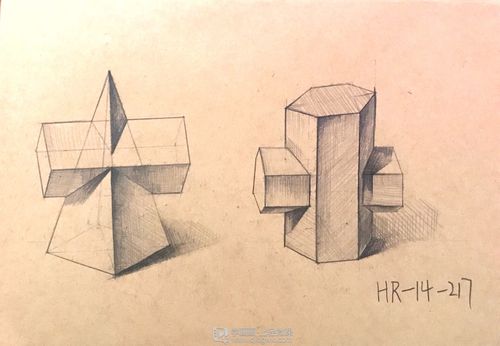《组合几何体—素描速写美术绘画入门练习》by 用户6732