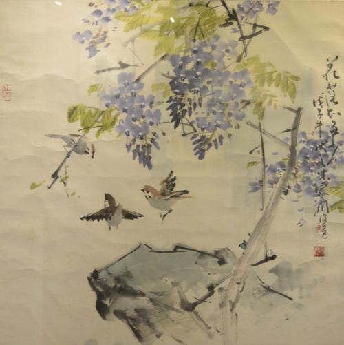2013年10月李家润花鸟画展在国品堂举办