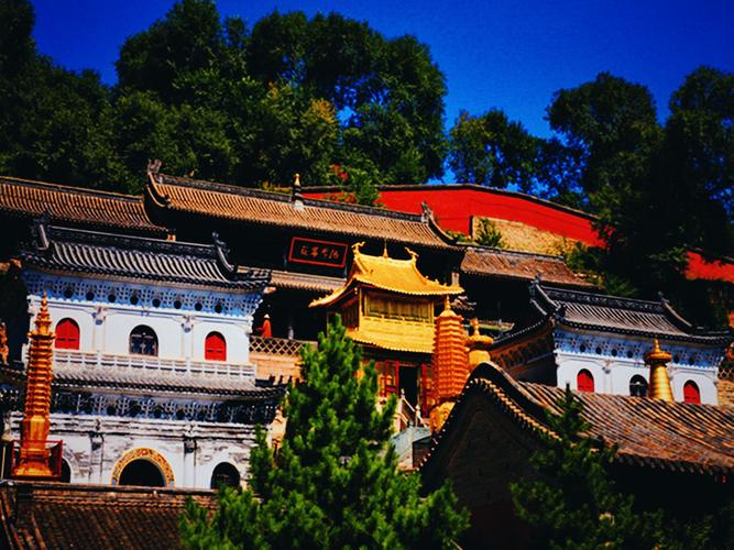这里是五台山汉传佛教寺院建筑极具古典特色有五台山十大奇观之一的