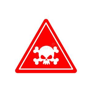危险毒药标志红色. 注意有毒危险. 警告标志酸性污染照片