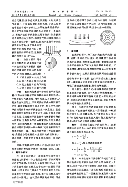 薄膜干涉的应用pdf4页