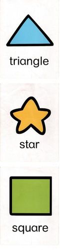 形状,circle 圆形,heart 心形,学习了单词triangle 三角形,star 星形