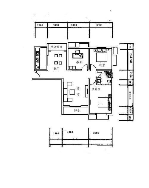 求房屋平面图 坐北朝南 平房 3室1厅1厨1卫 外表是正长方形 好看点的