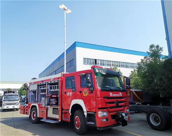 重汽t5g水罐消防车 全新6-25吨重汽消防车价格配置