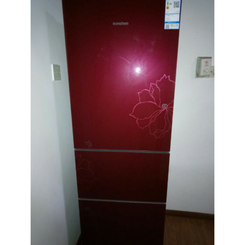 容声ronshenbcd218d11nc218升三门电冰箱家用节能中门软冷冻彩晶面板