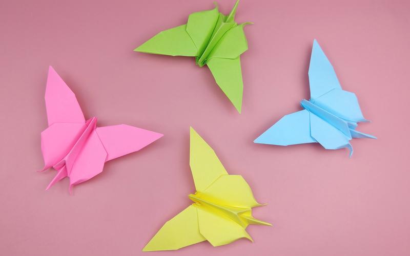 活动  教你折会动的纸蝴蝶,非常好玩,手工diy折纸教学