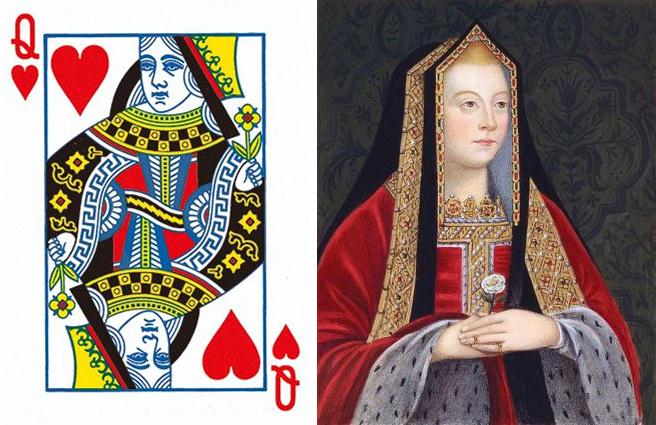 扑克牌中每个花色的 q 分别代表的是谁|皇后牌|女王|蔷薇花_新浪新闻