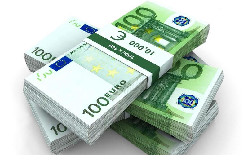 欧元,纸币,钞票,条例草案,货币,一摞钱,钱,欧元,geld,银色,图片,壁纸