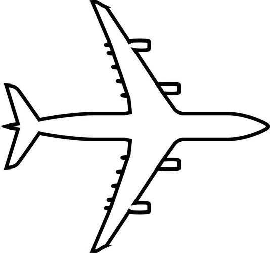 简笔画飞机 简笔画飞机的画法 - 水彩迷