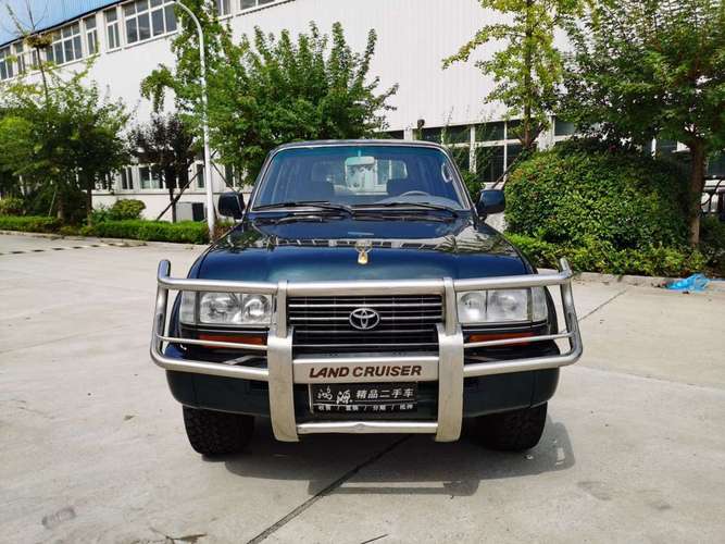青岛1997年6月丰田兰德酷路泽1996款4500蓝色手动挡
