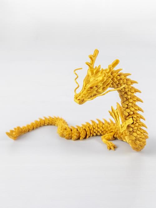 迷铭乐 3d打印中国龙模型摆件手办礼物公仔玩偶年货关节活动玩具模型