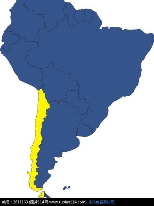 南美洲地图简笔画手绘