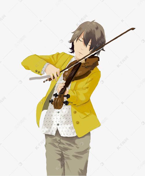 少年拉小提琴