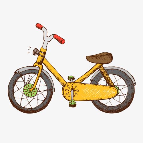 卡通自行车图