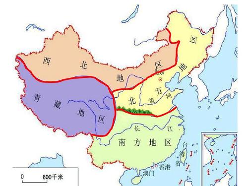 中国地理四大区域比较的课件ppt