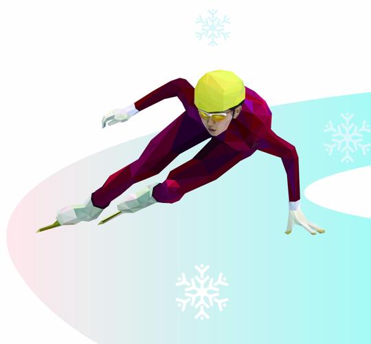 图解北京冬奥会项目70短道速滑速度与战术配合的冰上项目