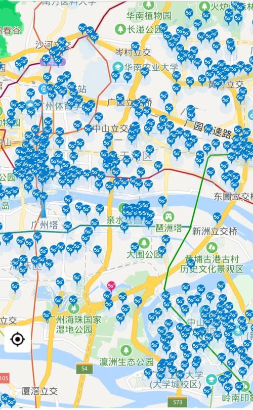 中国移动5g信号广州覆盖图!