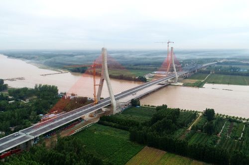 国高青兰高速东阿至聊城段和泰安至东阿段黄河特大桥正式建成通车