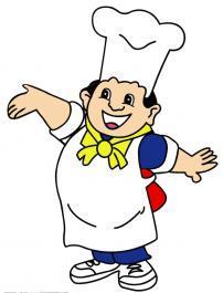 画卡通女厨师怎么画彩色简单热情的厨师简笔画步骤图卡通女厨师简笔画