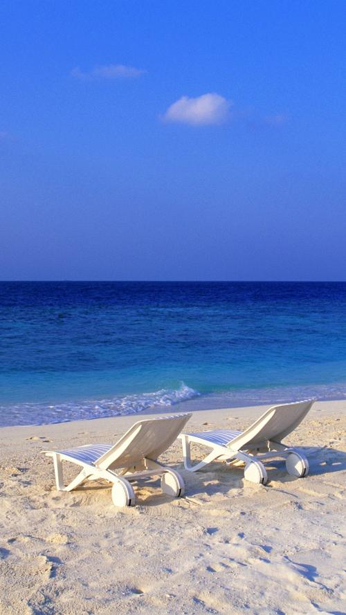 巴巴多斯海滩,高清图片,手机壁纸
