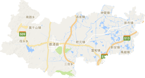 德清县高清电子地图