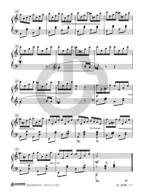 76 no.2钢琴谱-西贝柳斯练习曲 op.76 no.2钢琴谱-环球钢琴网