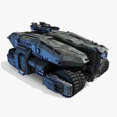 科幻装甲车模型-3d模型免费下载-设计创造价值_51render.com
