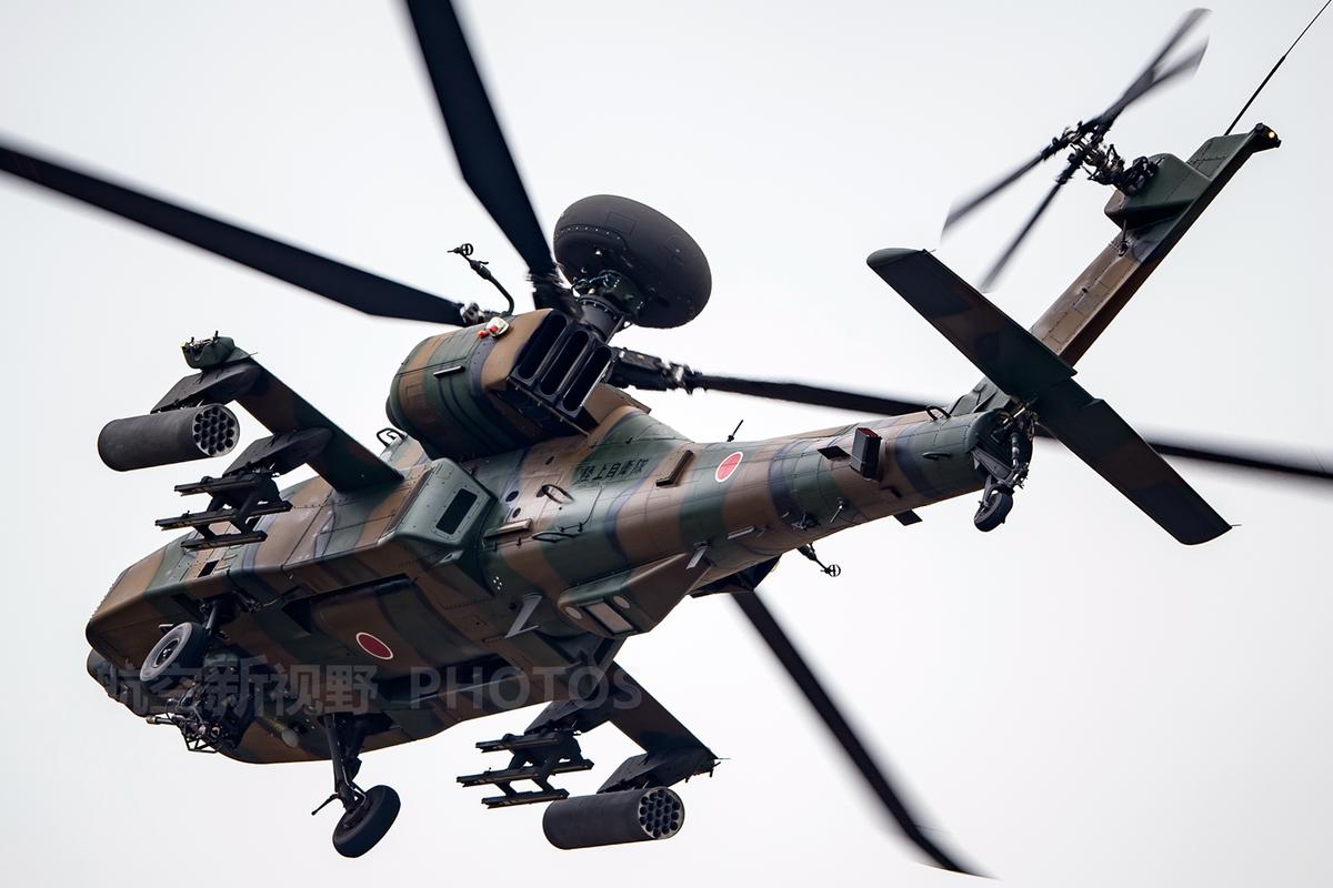 富士重工ah-64d武装直升机,日本自卫队的国宝装备,仅有12架在役