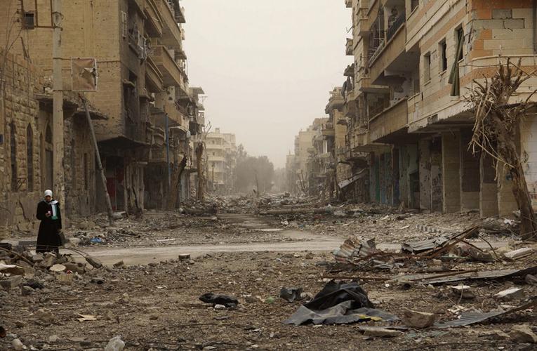 组图叙利亚惨景毁于战火