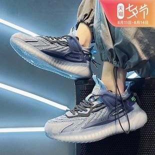 李宁贵人联名男童鞋子2021年新款夏季网面透气薄款儿童运动鞋中大
