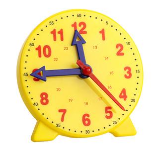 钟表模型钟面小学生用一二年级三针3针联动教学数学教具学具小学老师