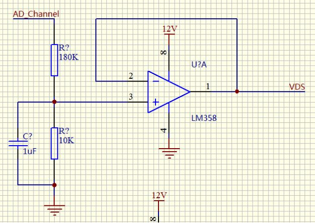 lm358电压跟随器电路图