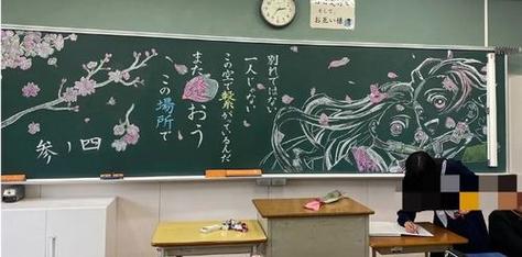 日本毕业黑板报毕业的黑板报图片大全