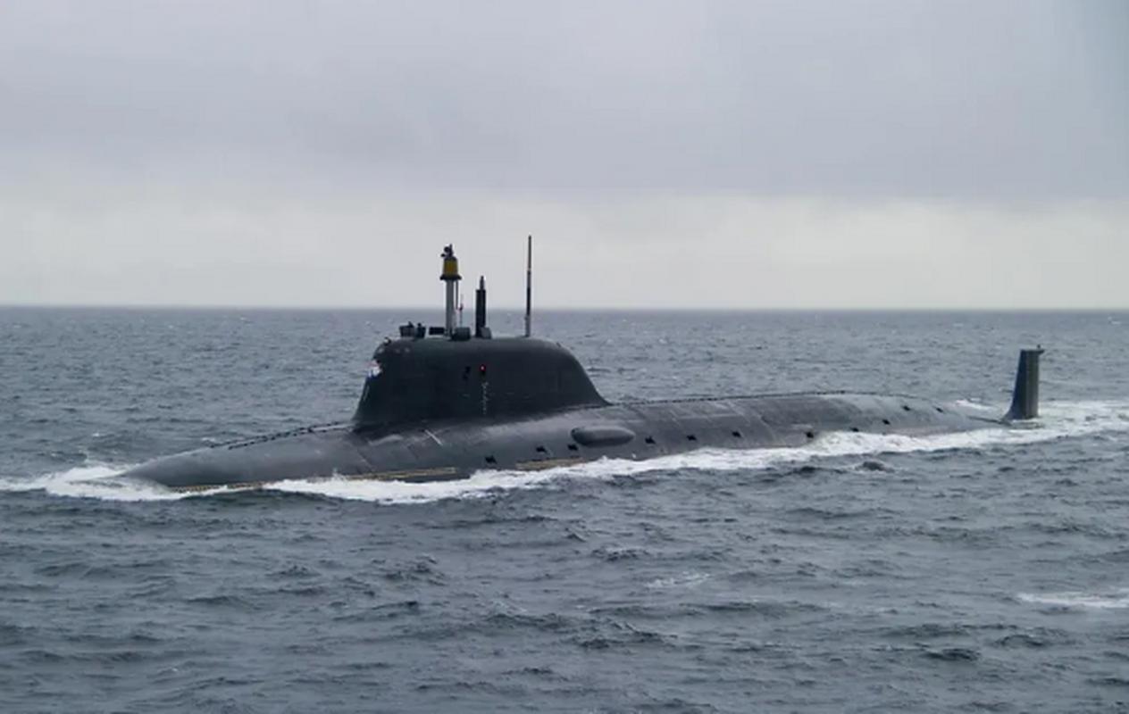 俄罗斯885m型"亚森"级攻击核潜艇,是俄罗斯最新型能搭载各类型导弹的