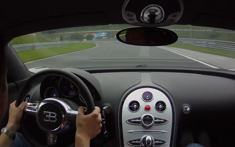 bugatti veyron 布加迪威龙 跑赛道 第一视角 驾驶超级跑车