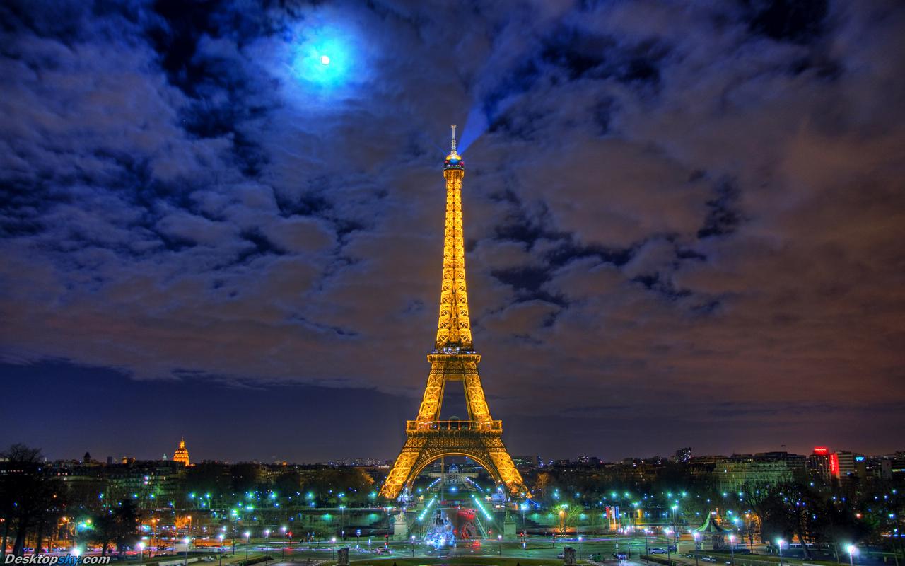 法国巴黎埃菲尔铁塔唯美浪漫桌面壁纸(三)