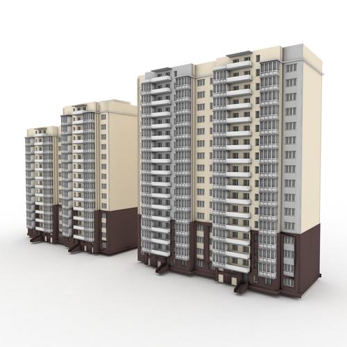 住宅楼房屋3d模型