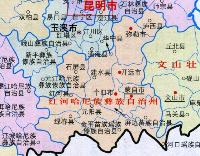 金平苗族瑶族傣族自治县位于红河州南部,是云南省面向东盟开放合作的