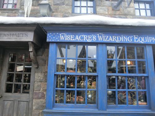 卫斯理双胞胎的店铺魔法店铺斜角巷,巫师们购买魔法周边的巷子.