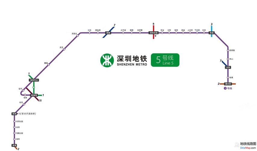深圳地铁5号线线路图 运营时间票价站点 查询下载 深圳地铁5号线查询