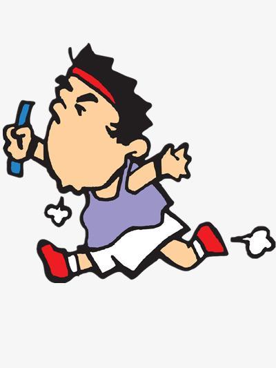跑步简笔画冲刺奔跑的人简笔画最后冲刺的男孩简笔画奔跑的火柴人卡通