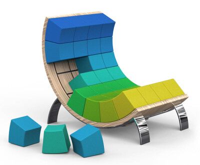 【魔方家具】这把"智能"的椅子让你把你自己融入这个"扭曲"的设计中