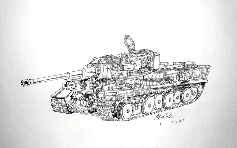 坦克手绘特别篇深度解析虎式重型坦克