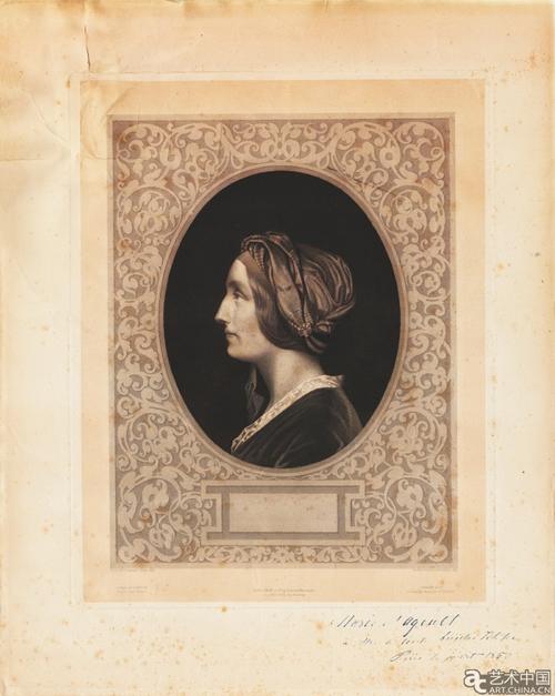 玛丽达古伯爵夫人肖像(1849年) 埃米尔梅茨玛谢尔(emile metzmacher)