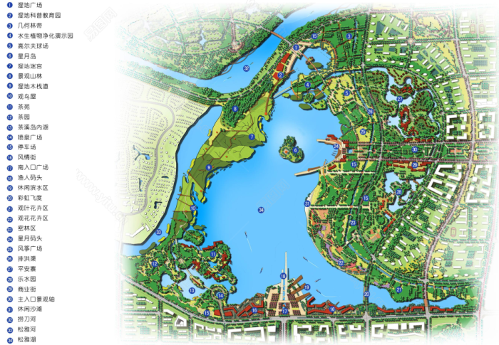 怡人自然生态湿地公园景观规划设计文本