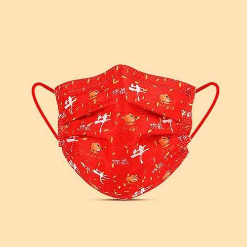 好物丨喜庆中国红新年口罩专业防护安心过春节