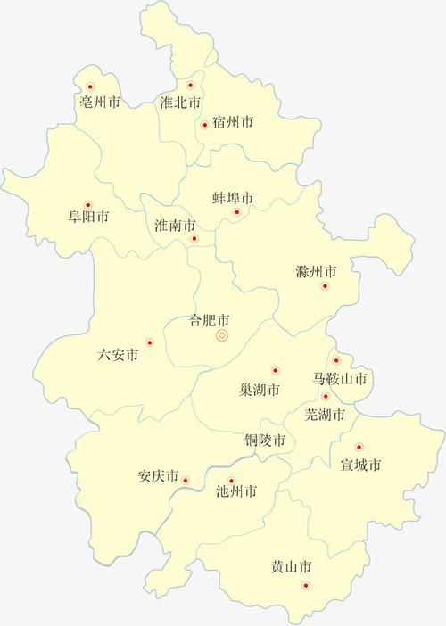 安徽省矢量地图