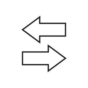左, 右的箭头您的文字与百分比符号和箭头的的框架黑色箭头指向左边