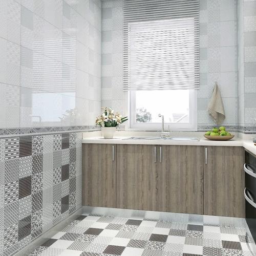 厨房墙砖300600灰色餐厅背景简约洗手间卫生间瓷砖防滑地砖